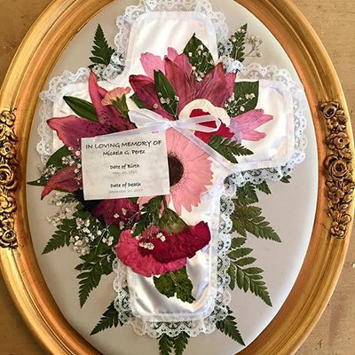 Ingalls-Florman Wedding Invitation with Flowers